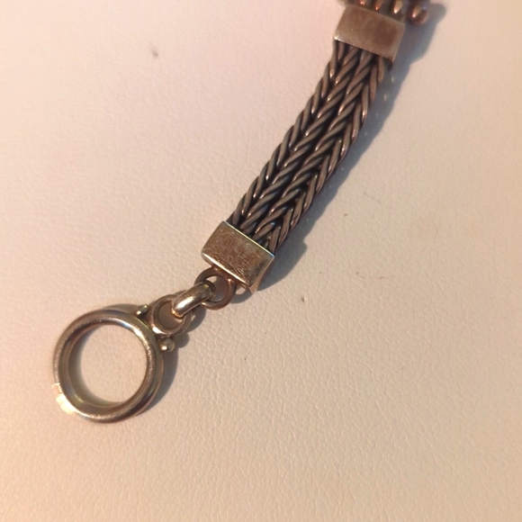 Vtg Silver And Turquoise Bracelet - Picture 4 of 5